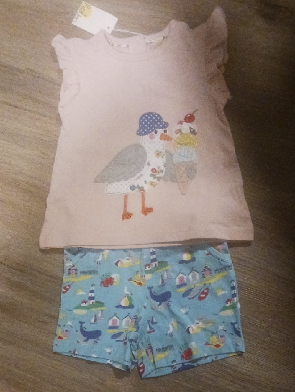 Nwt Boden 12-18 Month Outfit Shirt Shorts